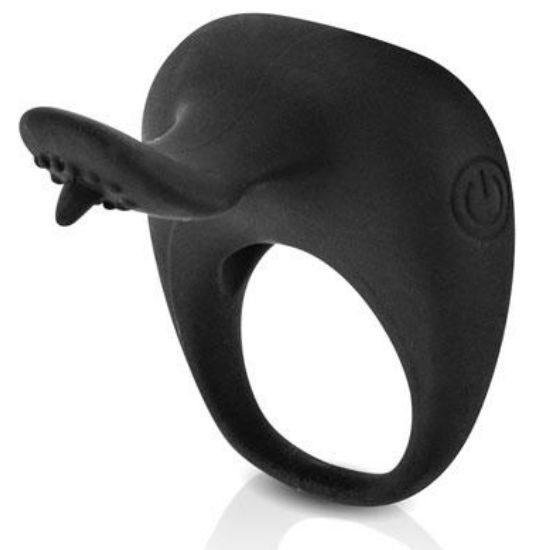 For Him-Thimble Ring Vibrator Schwarz-Silikon · Vibratoren (Bild 7)
