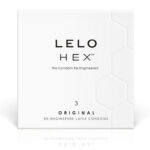 Lelo-Hex 3 Stk.-Lactice Kondome Box · Kondome