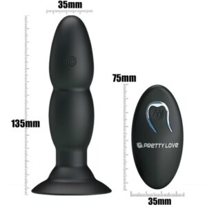 Remote Control-Plug Vibrator Rotierend mit Fernbedienung-Silikon, 3 · Vibratoren (Bild 4)
