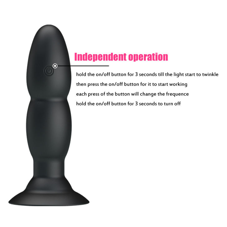 Remote Control-Plug Vibrator Rotierend mit Fernbedienung-Silikon, 3 · Vibratoren (Bild 5)