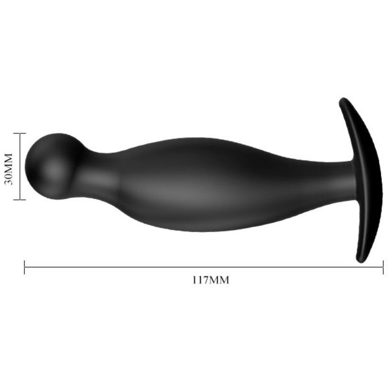 Anal Toys-Analplug aus Silikon 11.7 Cm, Schwarz-Waterproof · Sextoys (Bild 4)