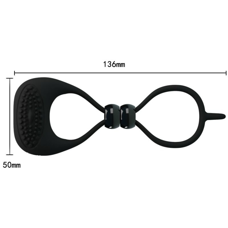 For Him-Doppelring für Penis und Hoden-Silikon · Sextoys (Bild 6)