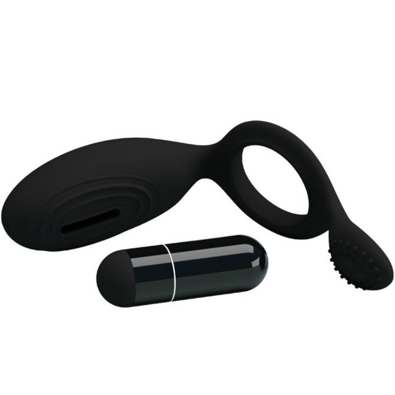 For Him-Ethel Ring Vibrator mit Stimulator-Silikon · Sextoys (Bild 5)