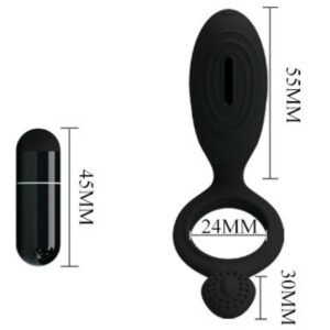 For Him-Ethel Ring Vibrator mit Stimulator-Silikon · Sextoys (Bild 6)