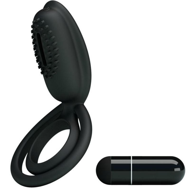 For Him-Esther Ring Vibrator mit Stimulator Klitoris-Silikon · Sextoys