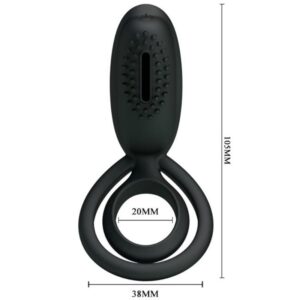For Him-Esther Ring Vibrator mit Stimulator Klitoris-Silikon · Sextoys (Bild 5)