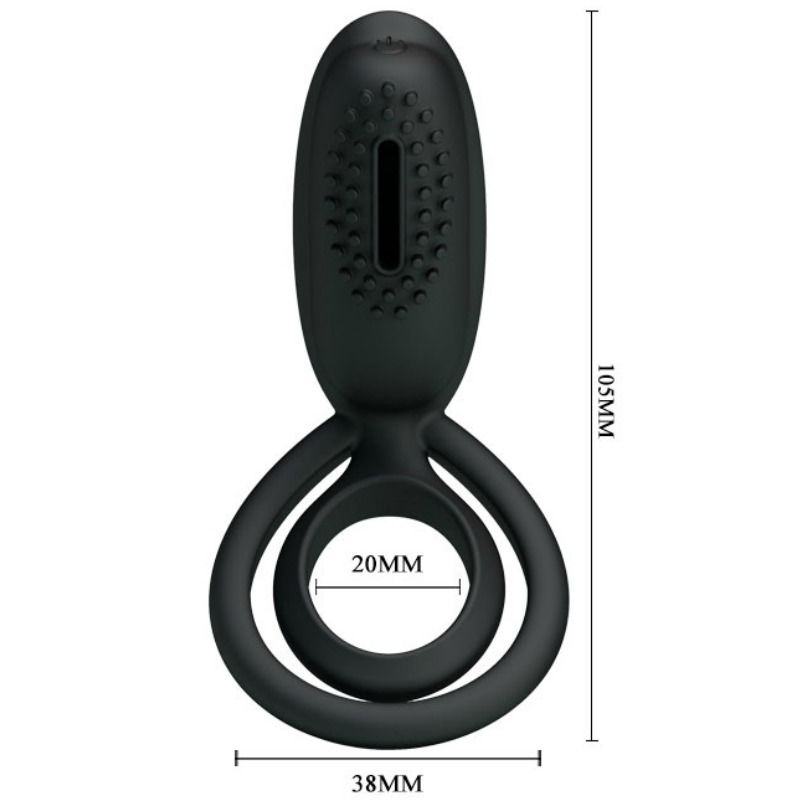 For Him-Esther Ring Vibrator mit Stimulator Klitoris-Silikon · Sextoys (Bild 5)