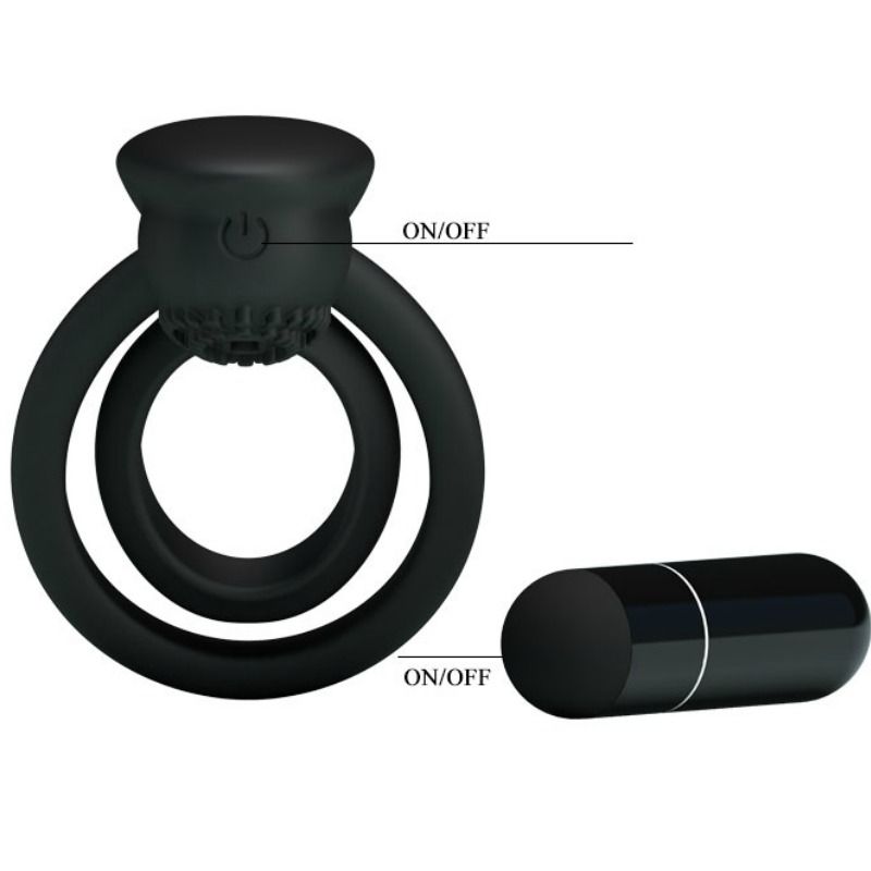 For Him-Esther Ring Vibrator mit Stimulator Klitoris-Silikon · Sextoys (Bild 6)