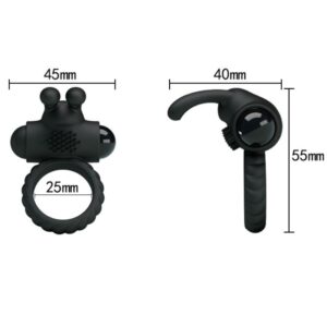 For Him-Eudora Vibrationsring mit Stimulator-Silikon, Wasserdicht · Vibratoren (Bild 7)