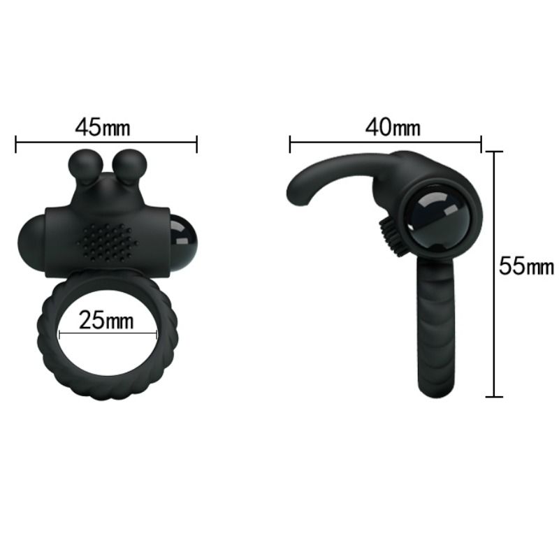 For Him-Eudora Vibrationsring mit Stimulator-Silikon, Wasserdicht · Vibratoren (Bild 7)