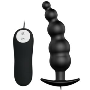 Remote Control-Analplug aus Silikon Extra-Stimulation und 12