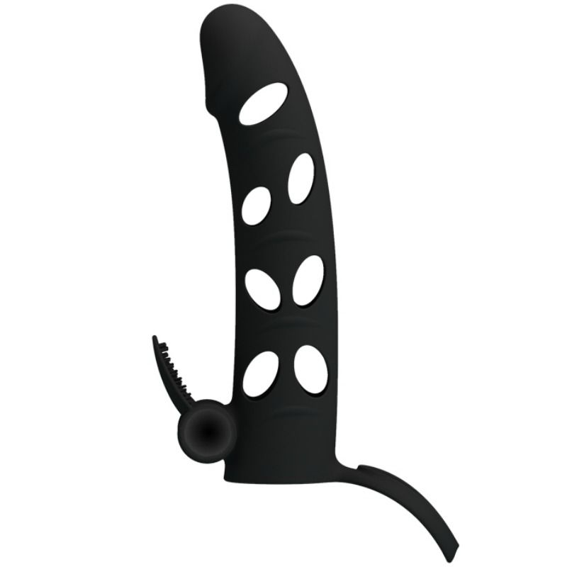 For Him-Penishülle Silikon mit Vibration 15.2 Cm-Waterproof · Sextoys (Bild 2)