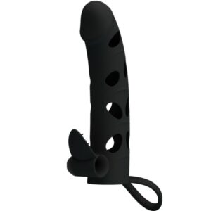For Him-Penishülle aus Silikon mit Vibration 15.2 cm-wasserdicht