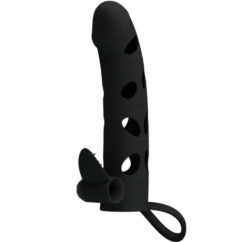 For Him-Penishülle aus Silikon mit Vibration 15.2 cm-wasserdicht
