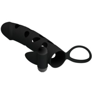 For Him-Penishülle Silikon mit Vibration 15.2 Cm-Waterproof · Sextoys (Bild 8)