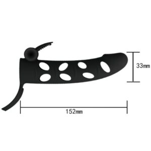 For Him-Penishülle Silikon mit Vibration 15.2 Cm-Waterproof · Sextoys (Bild 5)