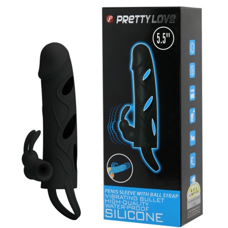 For Him-Penishülle Silikon Vibration 14 cm 1.0-Waterproof · Sextoys (Bild 8)