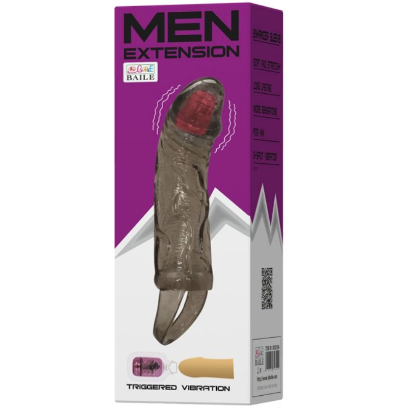 Baile For Him-Penishülle Extender für Penis mit Vibration und Harness · Sextoys (Bild 2)