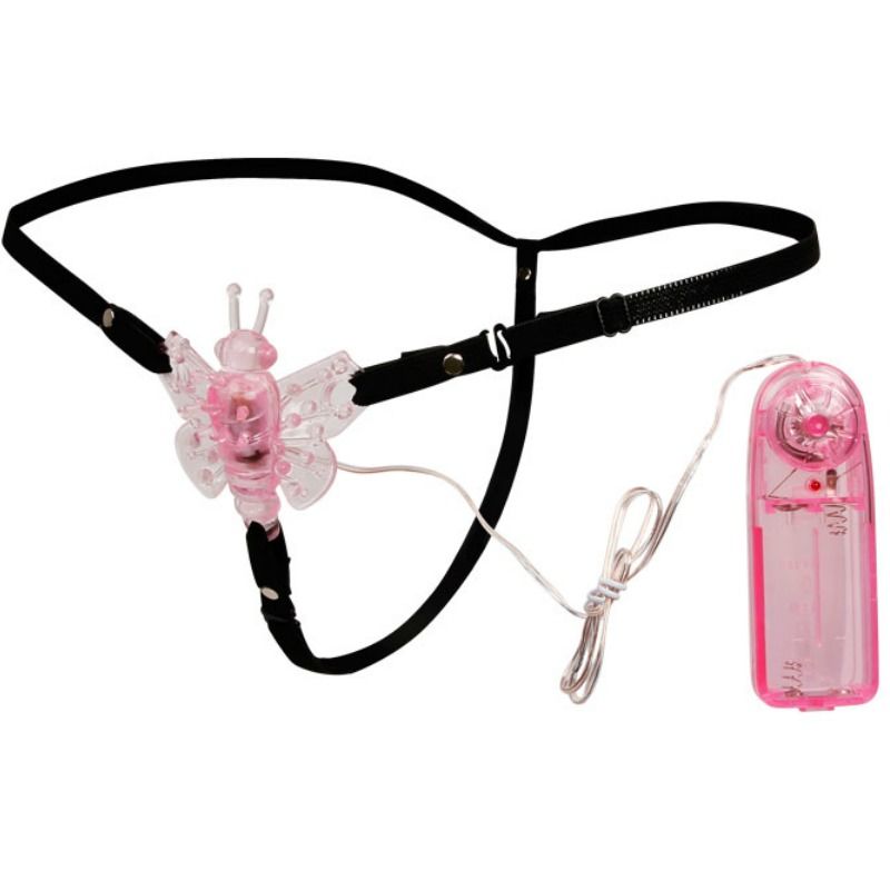 Baile Stimulating-Verstellbarer Harness mit Schmetterlings-Vibrator Mehrstufig-TPR