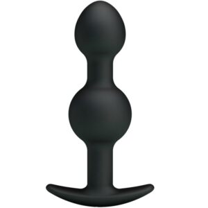 Anal Toys-Analkugeln aus Silikon Spezial-Stimulation 10.3 cm Schwarz