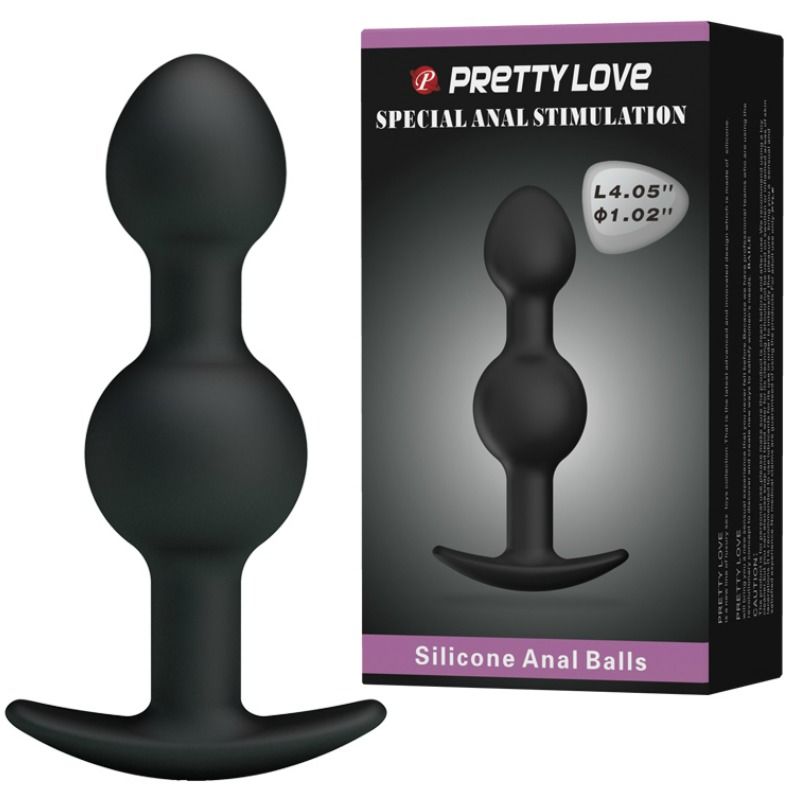 Anal Toys-Analkugeln Silikon Spezialstimulierung 10.3 Cm Schwarz · Sextoys (Bild 2)