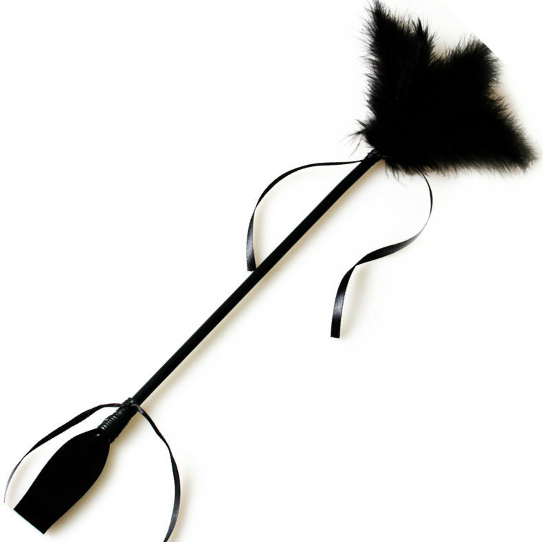 Secretplay 100% Fetish-Peitsche Schwarz mit Penis-Poliuretan · Sextoys