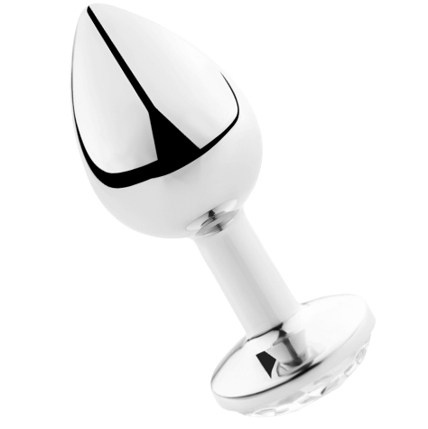 Secretplay Toys-Analplug Aluminium Transparent 8 cm-Metall