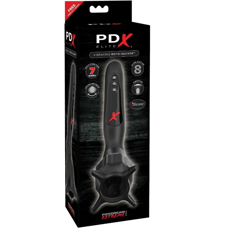 Pdx Elite-Stimulator vibrierend mit Roto-Saft und Saug-Silikon · Sextoys (Bild 2)