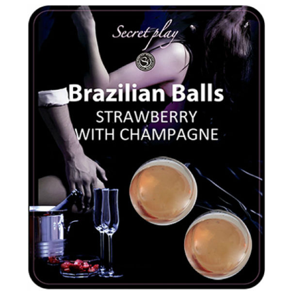 Secretplay Cosmetic-Set Brasilianische Kugeln Erdbeere und Champagner
