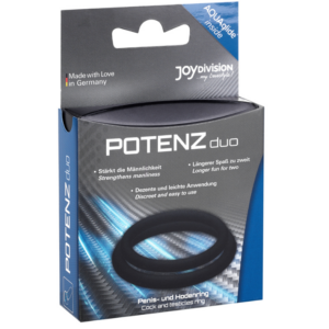 Joydivision Potenzduo-Schwarze Ringe – M-Silikon · Sextoys (Bild 2)