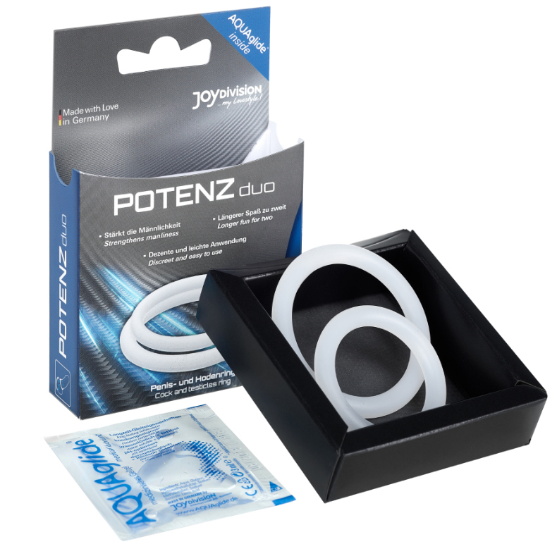 Joydivision Potenzduo-Weiße Ringe – M-Silikon · Sextoys (Bild 2)