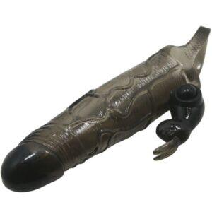 Baile For Him-Brave Man Penishülle mit Kaninchen Schwarz 16.5 Cm · Vibratoren (Bild 8)