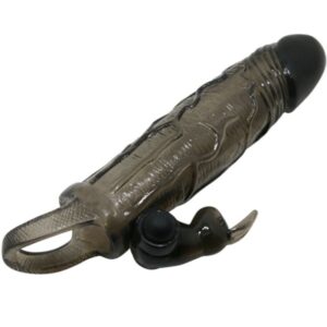 Baile For Him-Brave Man Penishülle mit Kaninchen Schwarz 16.5 Cm · Vibratoren (Bild 7)