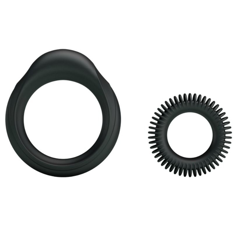 Baile For Him-Kit 2 Ringe aus Silikon Ring Manhood · Sextoys (Bild 5)