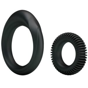Baile For Him-Set 2 Penisringe aus Silikon Ring Manhood