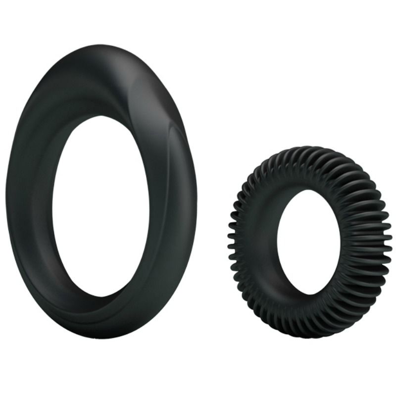 Baile For Him-Set 2 Penisringe aus Silikon Ring Manhood