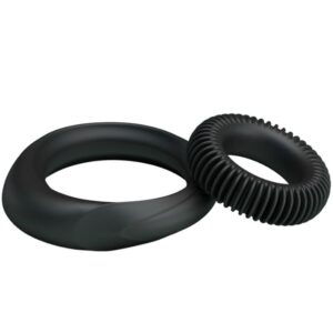 Baile For Him-Kit 2 Ringe aus Silikon Ring Manhood · Sextoys (Bild 3)
