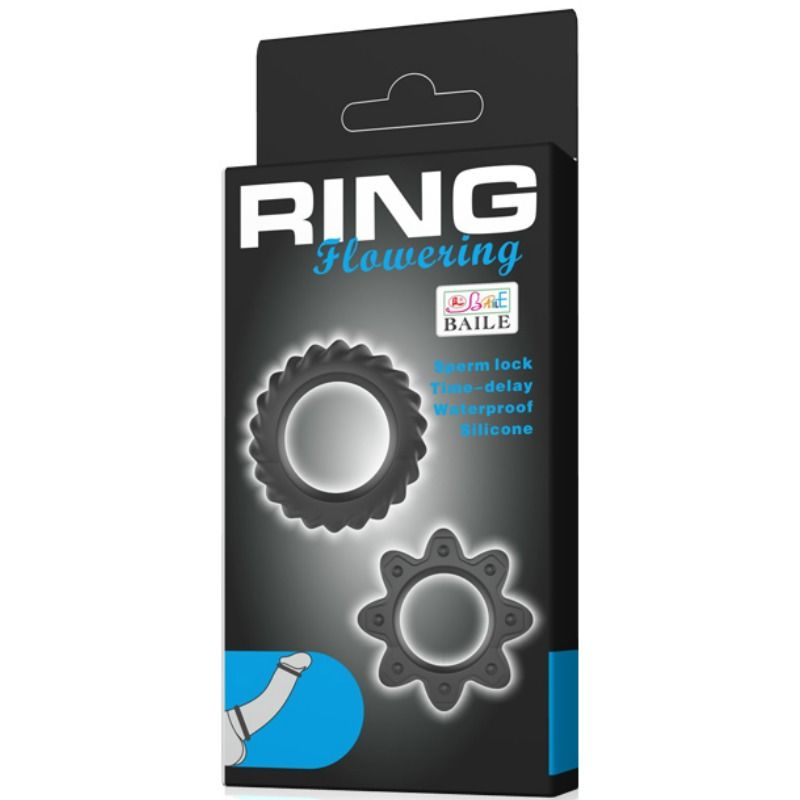 Baile For Him-Kit 2 Blume Ringe in Silikon, U-Boote · Sextoys (Bild 6)