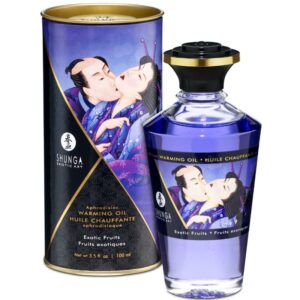 Shunga Oils-Massageöl mit heißem Effekt Aroma Exotische Früchte