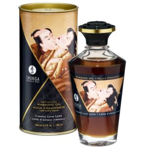 Shunga Oils-Massageöl mit Kaffeearoma, Wärmeeffekt
