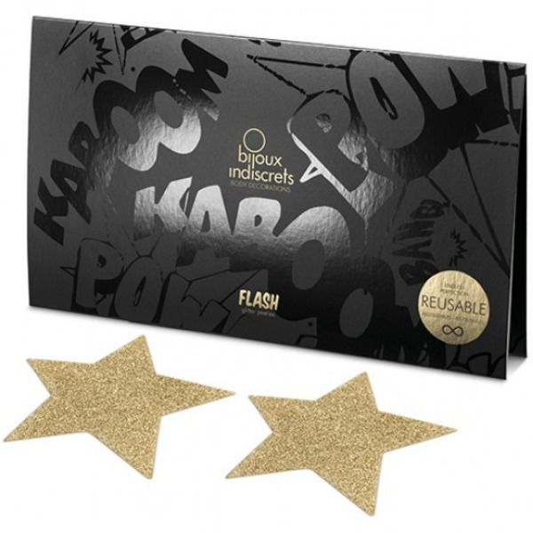 Bijoux Flash Collection-Indiscrets Flash Golden Star · Sexy Damen-Dessous (Bild 4)