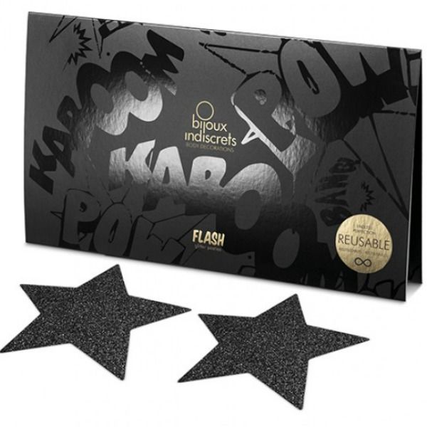 Bijoux Flash Collection-Indiscrets Flash Black Star Capace · Sexy Damen-Dessous (Bild 3)