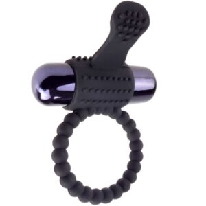 Fantasy C-ringz-Vibrierender Penisring aus Silikon Schwarz-wasserdicht