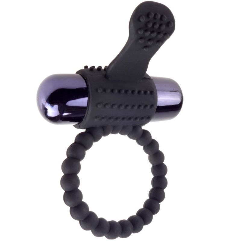 Fantasy C-ringz-Vibrierender Penisring aus Silikon Schwarz-wasserdicht