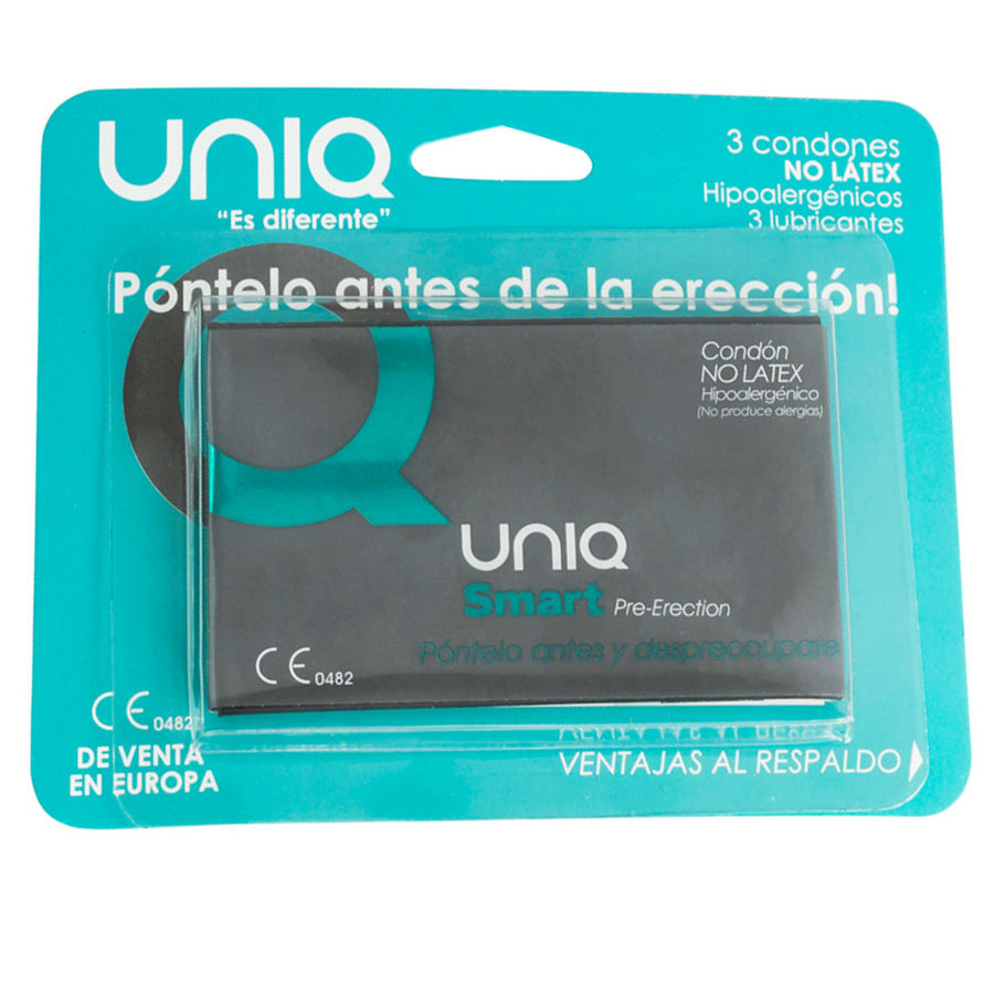 Uniq-Smart Latexfreie Pre-Erection-Kondome 3 Stk.