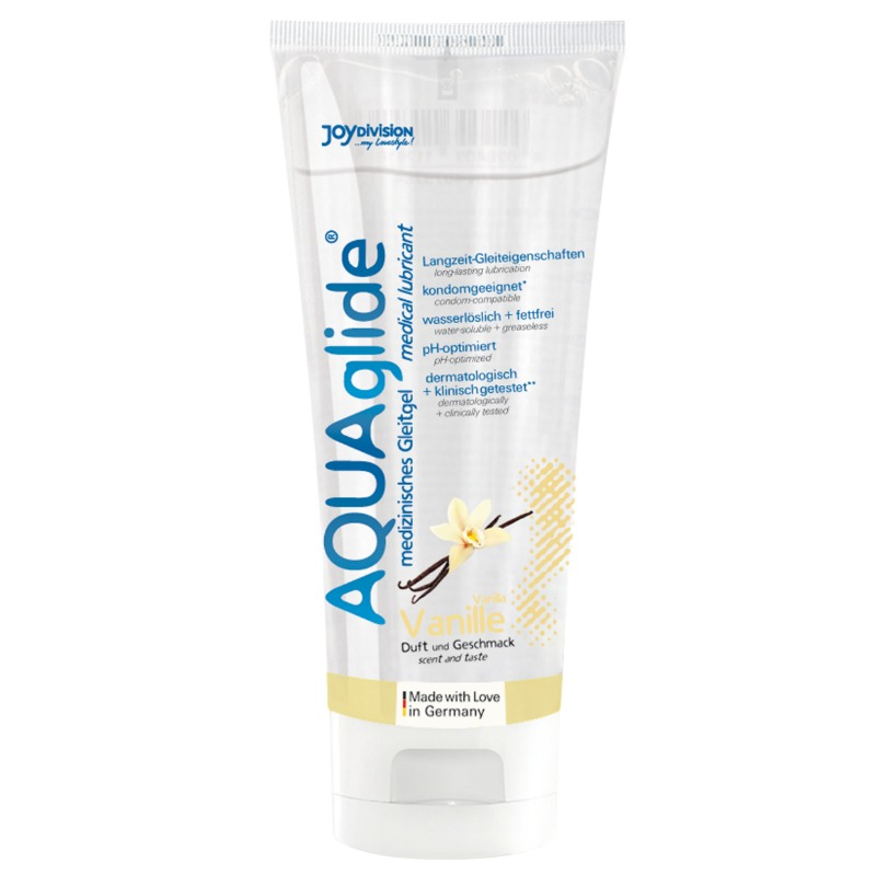 Joydivision Aquaglide-Gleitgel auf Wasserbasis Vanille 100 ml · Kosmetika & Aphrodisiaka