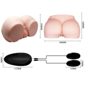 Crazy Bull-Realistische Vagina und Ano mit Vibration-Telesteuerung · Masturbatoren (Bild 6)