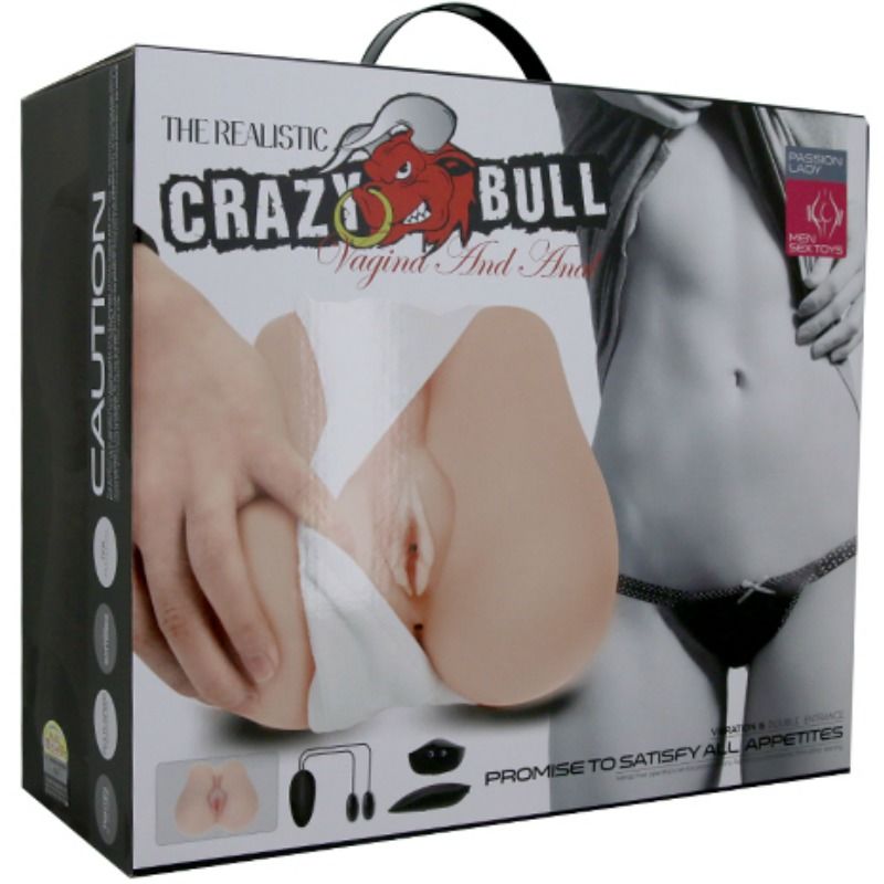 Crazy Bull-Vagina und Ano Realistisch mit Vibration Position 3-Telesteuerung · Sextoys (Bild 5)