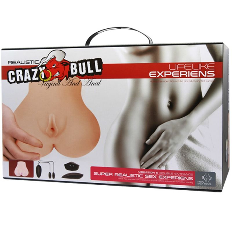 Crazy Bull-Vagina und Realistic Ano mit Vibration Position 7-Telesteuerung · Masturbatoren (Bild 7)