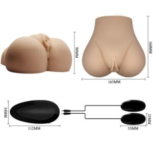 Crazy Bull-Vagina und Realistic Ano mit Vibration Position 7-Telesteuerung · Masturbatoren (Bild 8)